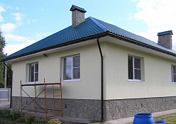 Строительство дома из газобетона в селе Большебрусянское