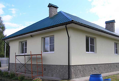 Строительство дома из газобетона в селе Большебрусянское